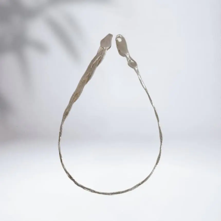 Pulseira trançada dois fios