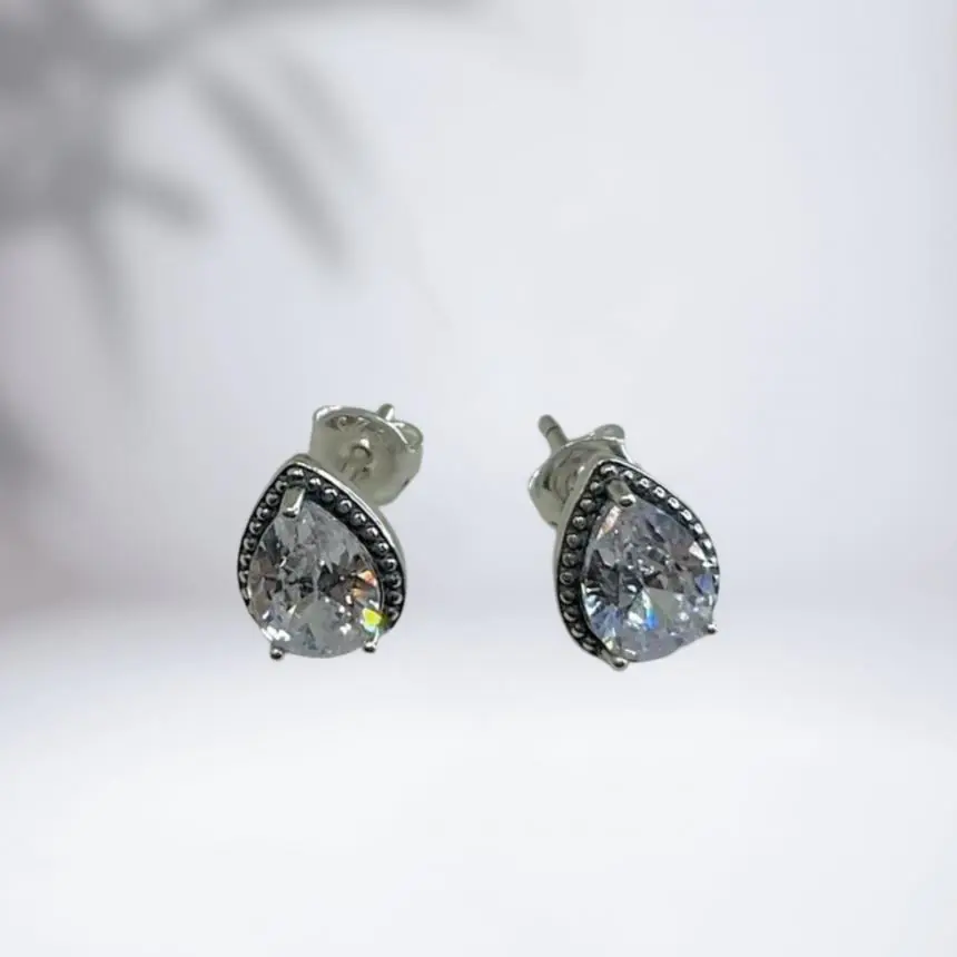 Brinco gota  zirconia