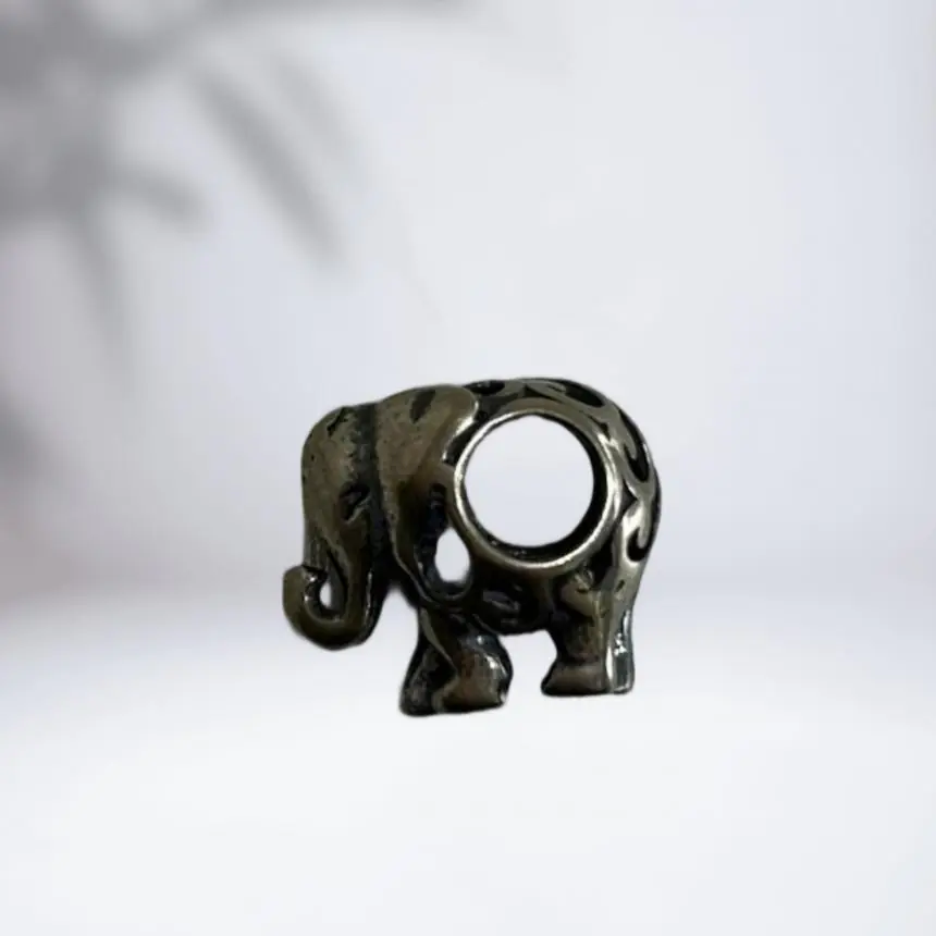 Berloque elefante vazado prata Bali