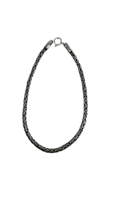 Pulseira ponto peruano Prata Bali