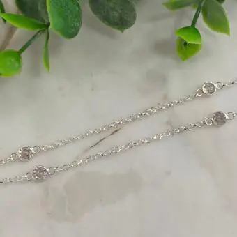 Choker pontos de luz intercalados