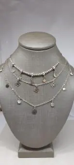 Choker de Trevos Vazados Prata Lisa