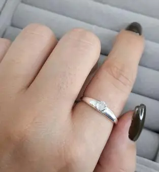 Anel solitario Zirconia Grossa