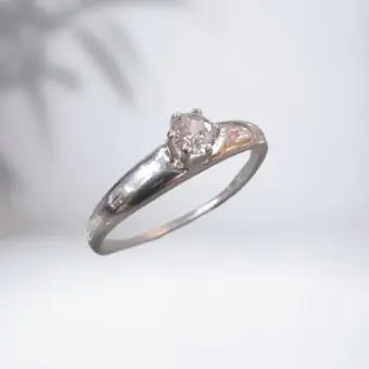 Anel solitario Zirconia Grossa