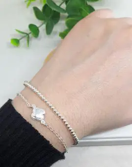 Pulseira bolinhas fio
