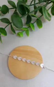 Pulseira 8 coraçoes liso