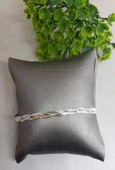 Pulseira trançada dois fios