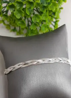 Pulseira trançada dois fios