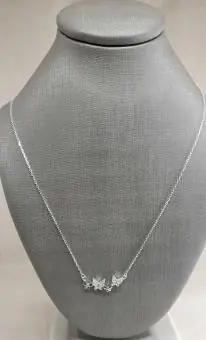 Colar borboletas cravejado zirconia