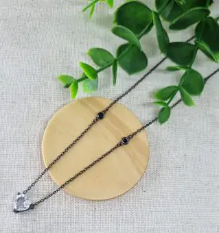 Conjunto colar coração e brinco coração Ródio Negro