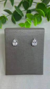 Brinco gota  zirconia