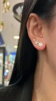 Brinco pino flor P