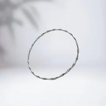 Pulseira aro torcido fino  sem fecho - Código 2014