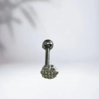 Piercing flor zinha unica cravejada
