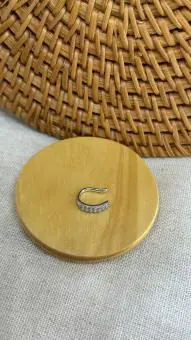Piercing fake duas fileiras zirconias