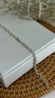 Pulseira elo cadeado masculina