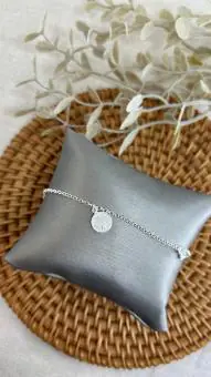Pulseira são bento e coração zirconia