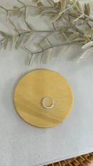 Piercing argolinha cravejada