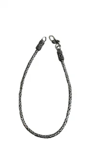 Pulseira ponto peruano Prata Bali fina - Código 2091